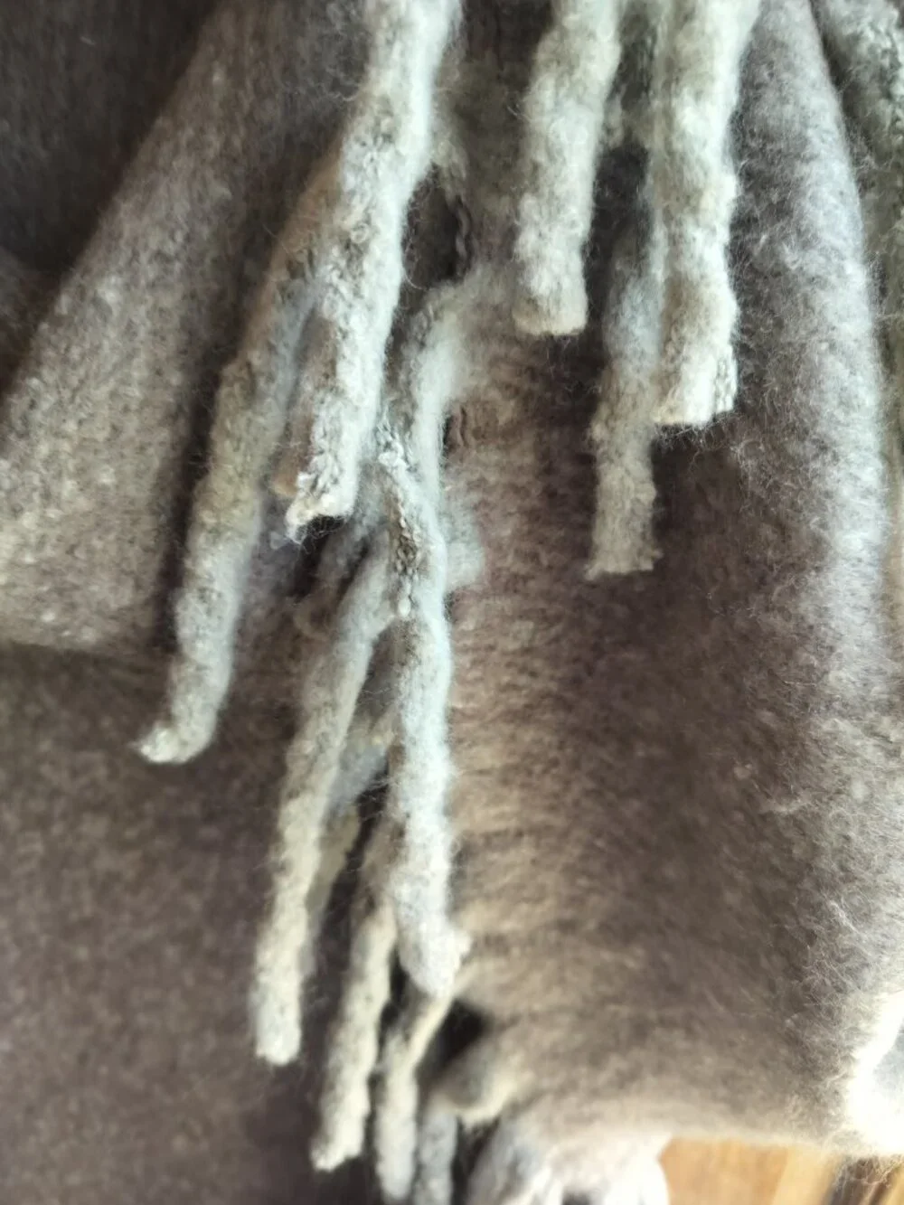 Grey Fleece Throw Blanket